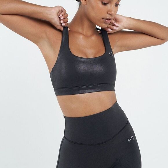 TLF Diamond Black Chrome Sports Bra and Leggings - Picture 3 of 15